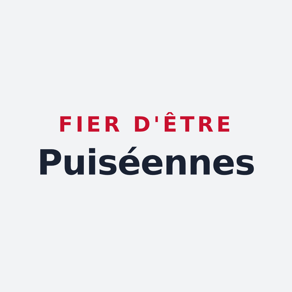 Poster « Fier d'être Puiséennes » — design pour Puiseux-en-France