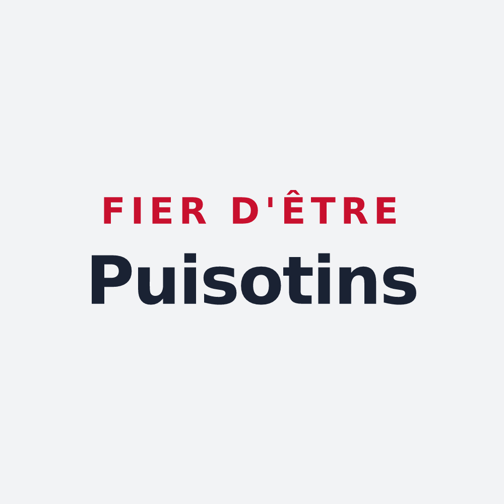 Poster « Fier d'être Puisotins » — design pour Puiseux-le-Hauberger