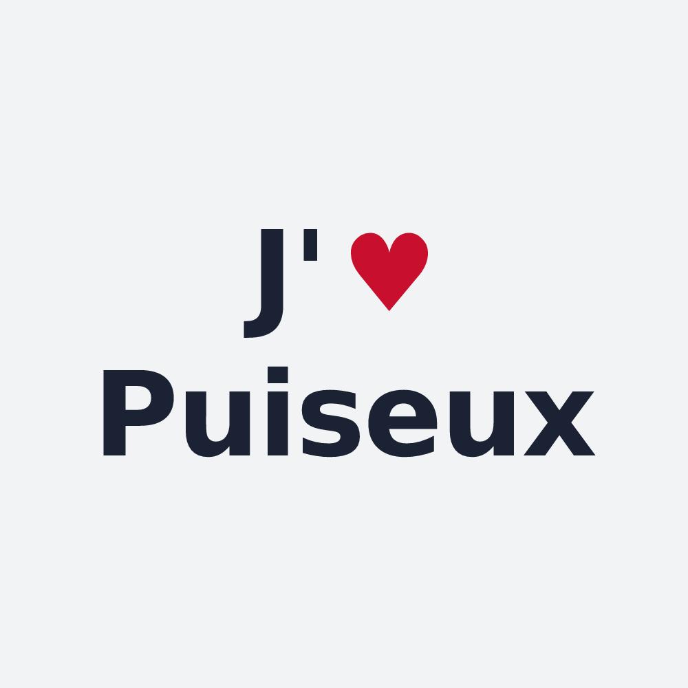 Poster personnalisé Puiseux — design J'aime Puiseux