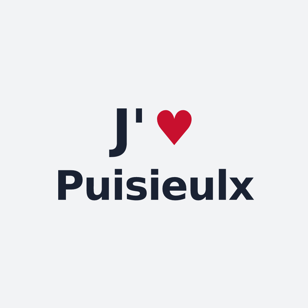 Poster personnalisé Puisieulx — design J'aime Puisieulx