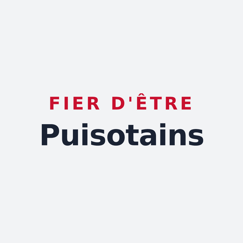 Poster « Fier d'être Puisotains » — design pour Puisieux