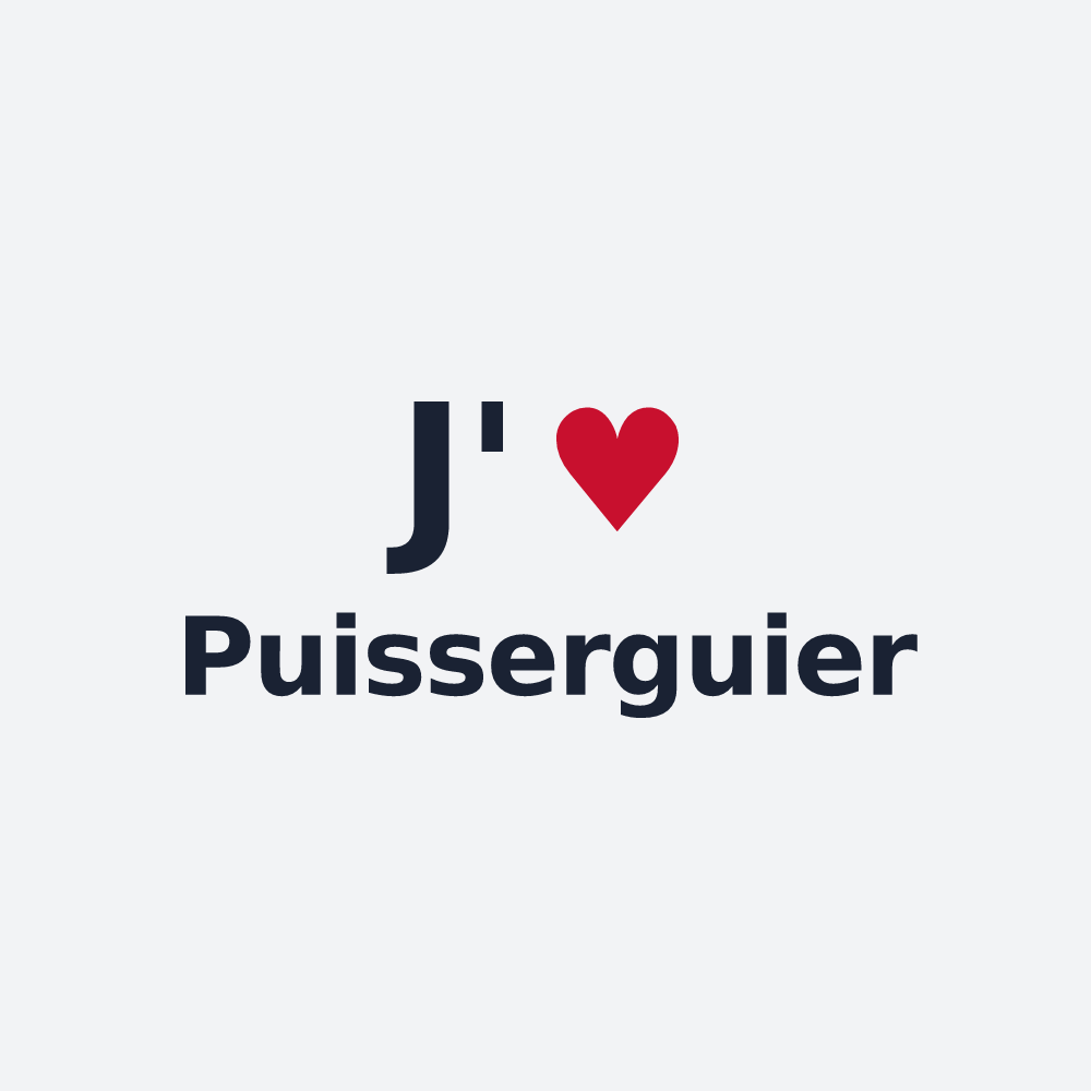 Poster personnalisé Puisserguier — design J'aime Puisserguier