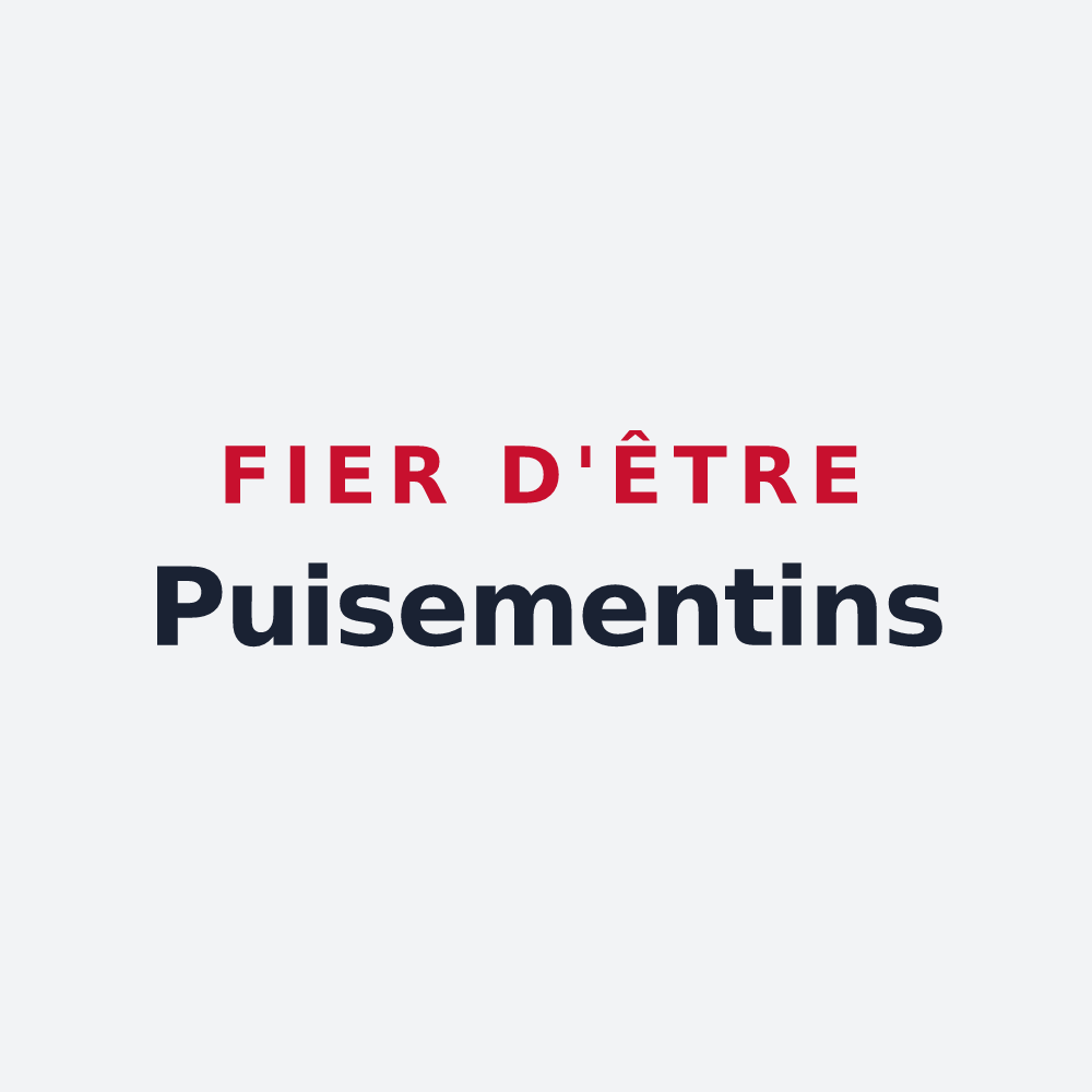 Poster « Fier d'être Puisementins » — design pour Puits-et-Nuisement