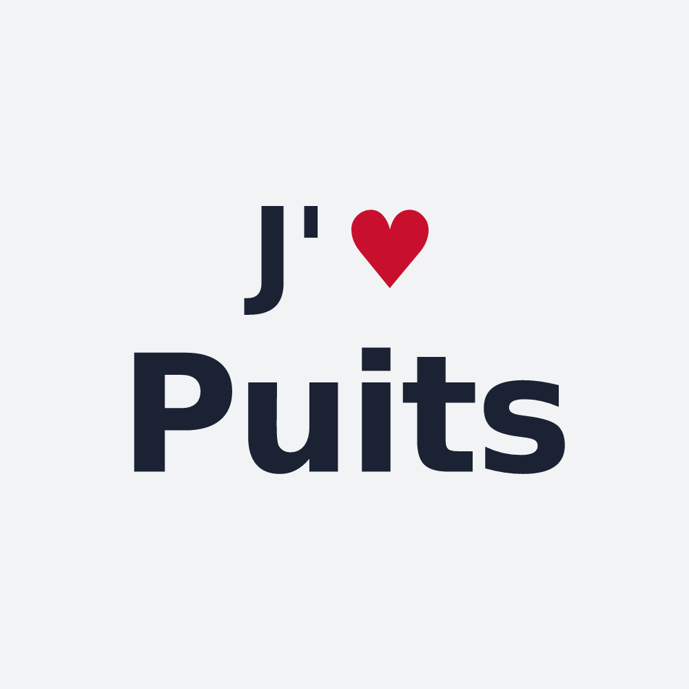 Poster personnalisé Puits — design J'aime Puits