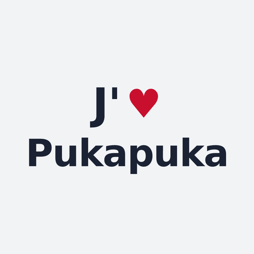 Poster personnalisé Pukapuka — design J'aime Pukapuka