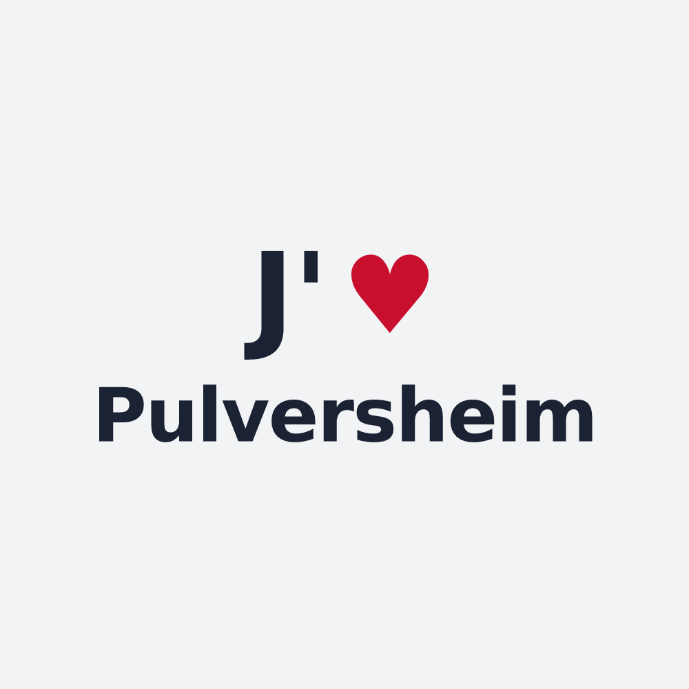 Poster personnalisé Pulversheim — design J'aime Pulversheim