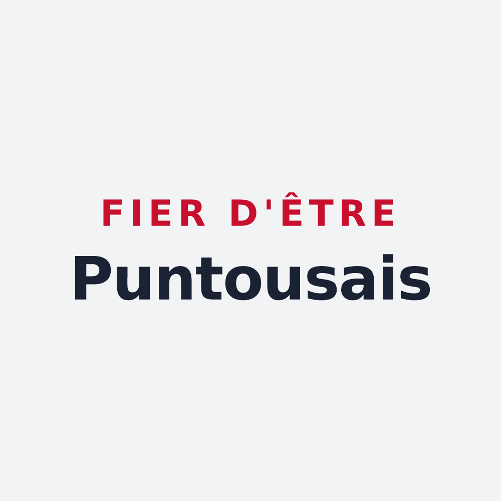 Poster « Fier d'être Puntousais » — design pour Puntous