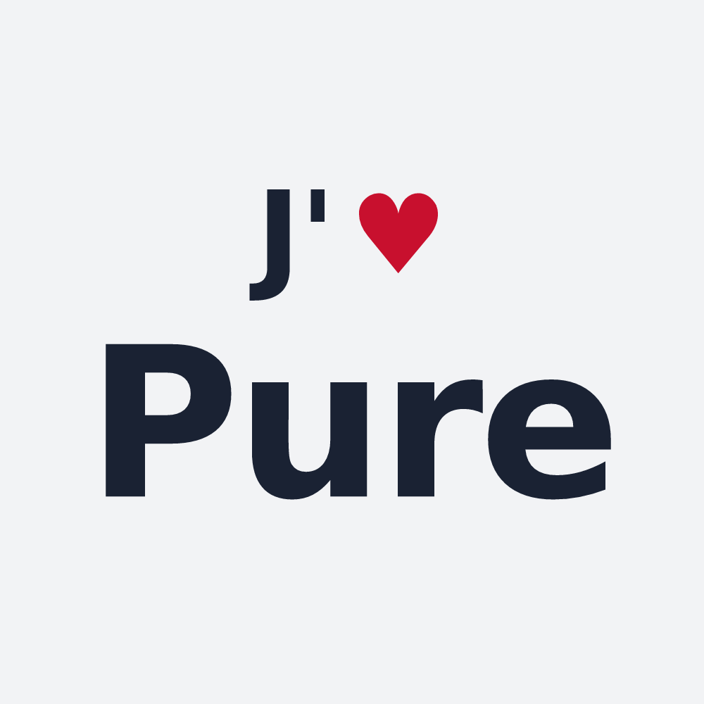 Poster personnalisé Pure — design J'aime Pure