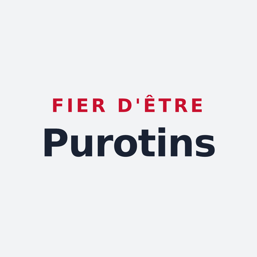 Poster « Fier d'être Purotins » — design pour Pure