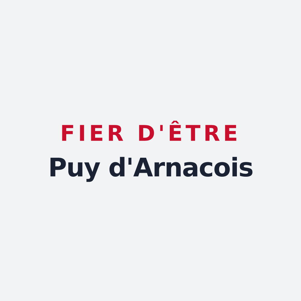 Poster « Fier d'être Puy d'Arnacois » — design pour Puy-d'Arnac