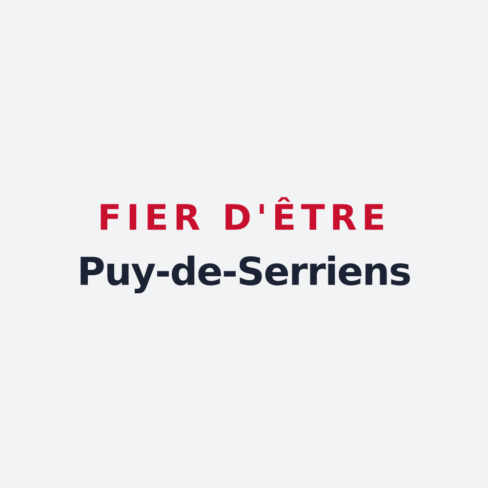 Poster « Fier d'être Puy-de-Serriens » — design pour Puy-de-Serre