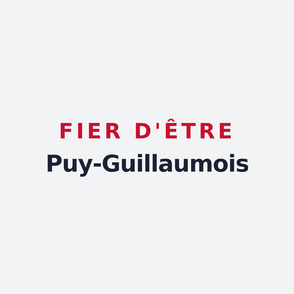 Poster « Fier d'être Puy-Guillaumois » — design pour Puy-Guillaume