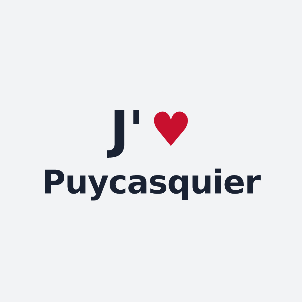 Poster personnalisé Puycasquier — design J'aime Puycasquier