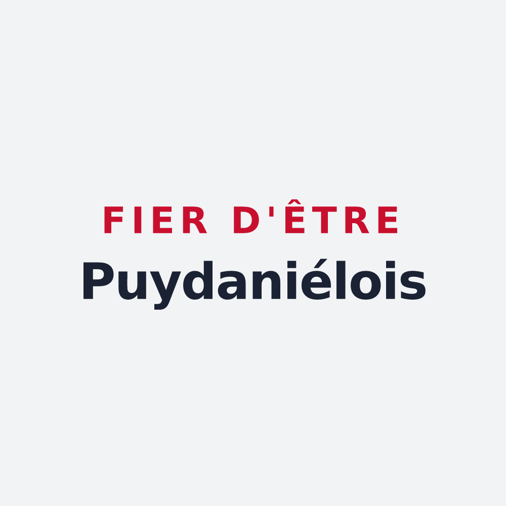 Poster « Fier d'être Puydaniélois » — design pour Puydaniel