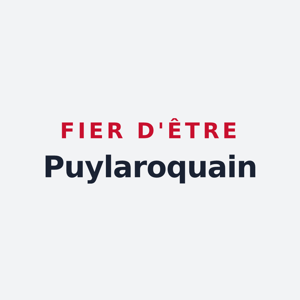 Poster « Fier d'être Puylaroquain » — design pour Puylaroque