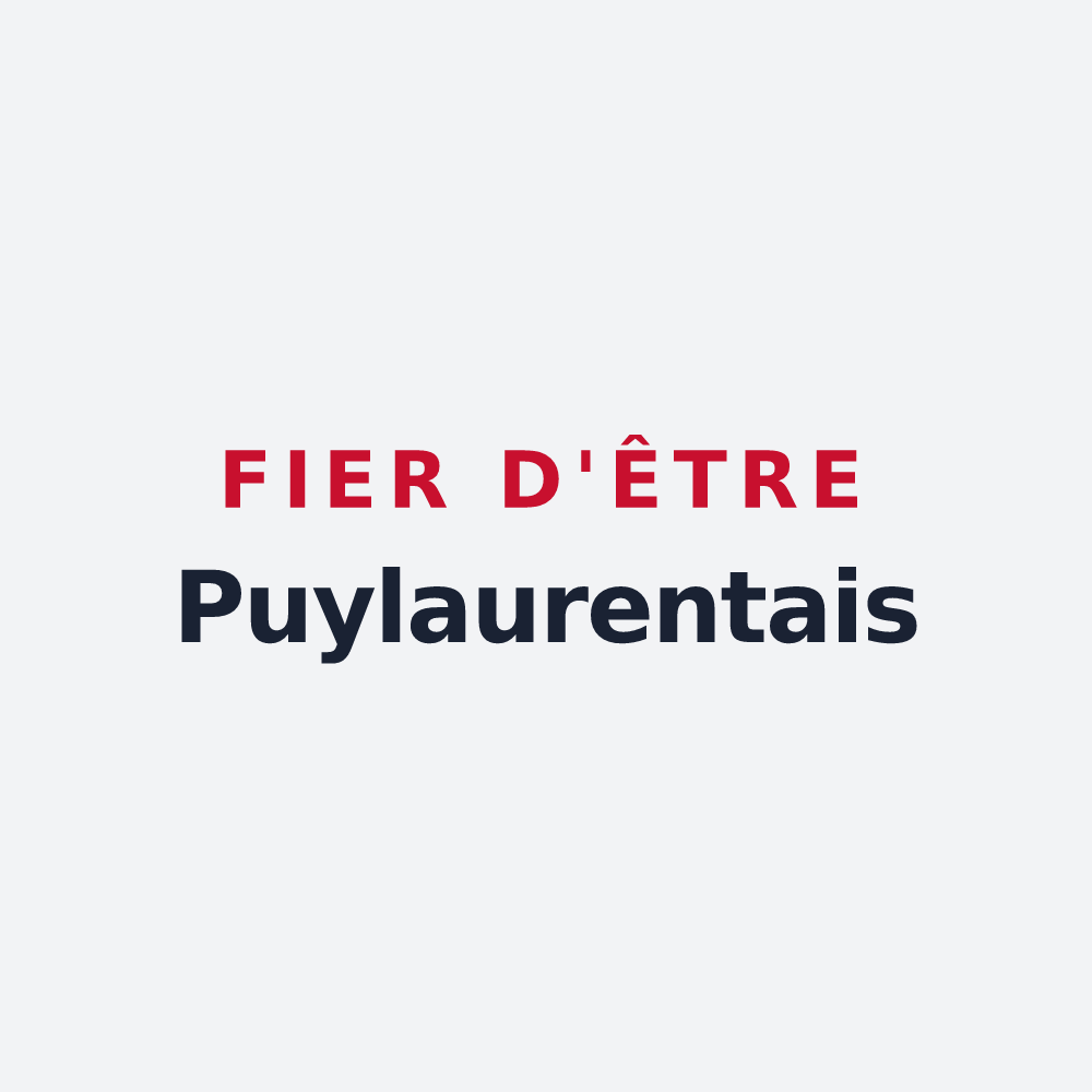 Poster « Fier d'être Puylaurentais » — design pour Puylaurens