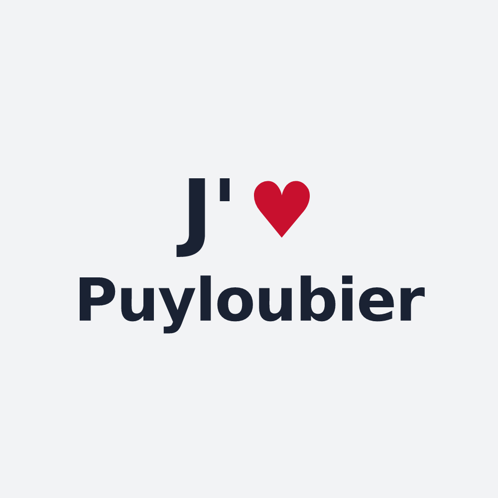 Poster personnalisé Puyloubier — design J'aime Puyloubier