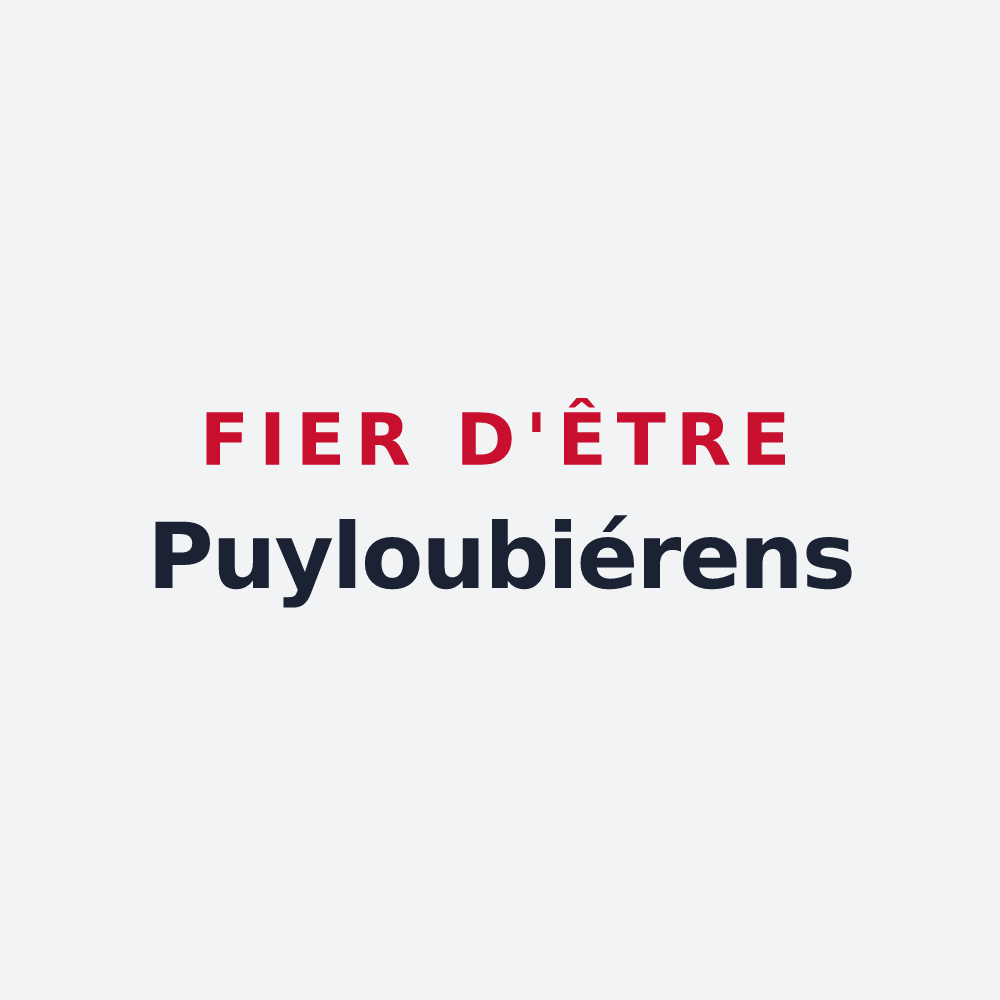 Poster « Fier d'être Puyloubiérens » — design pour Puyloubier