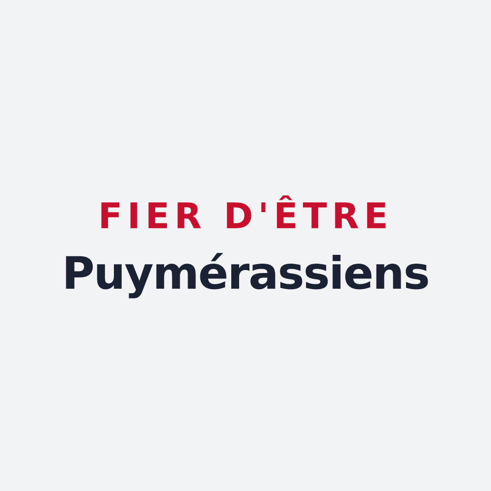 Poster « Fier d'être Puymérassiens » — design pour Puyméras