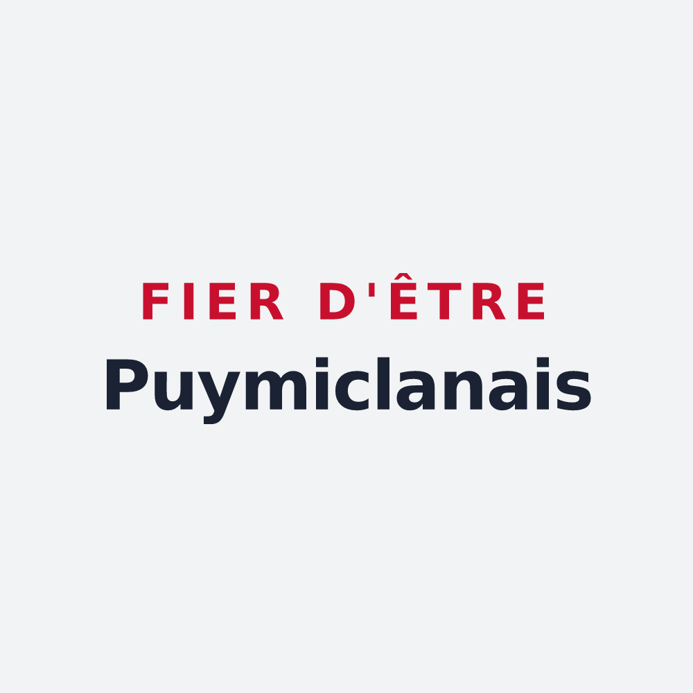 Poster « Fier d'être Puymiclanais » — design pour Puymiclan