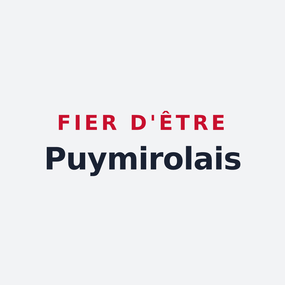 Poster « Fier d'être Puymirolais » — design pour Puymirol