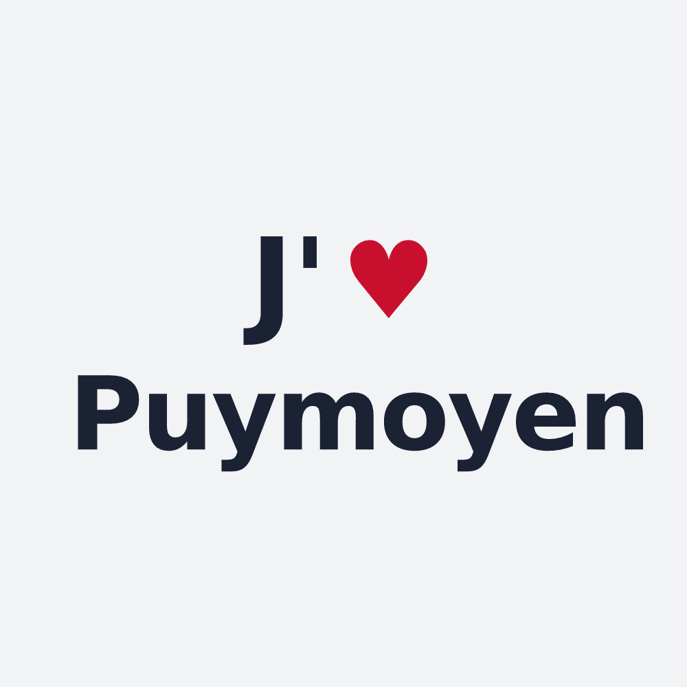 Poster personnalisé Puymoyen — design J'aime Puymoyen