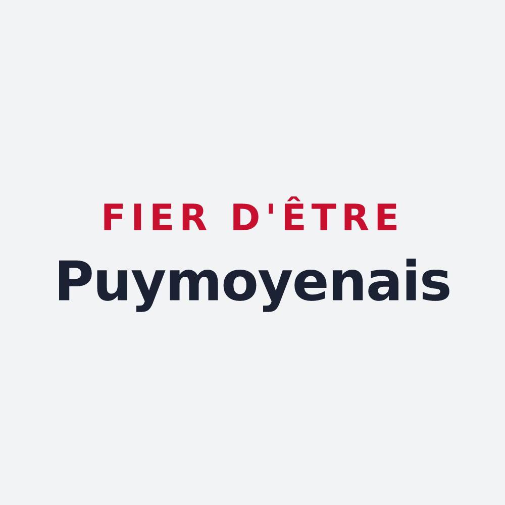 Poster « Fier d'être Puymoyenais » — design pour Puymoyen