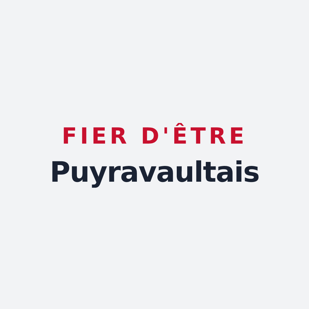 Poster « Fier d'être Puyravaultais » — design pour Puyravault