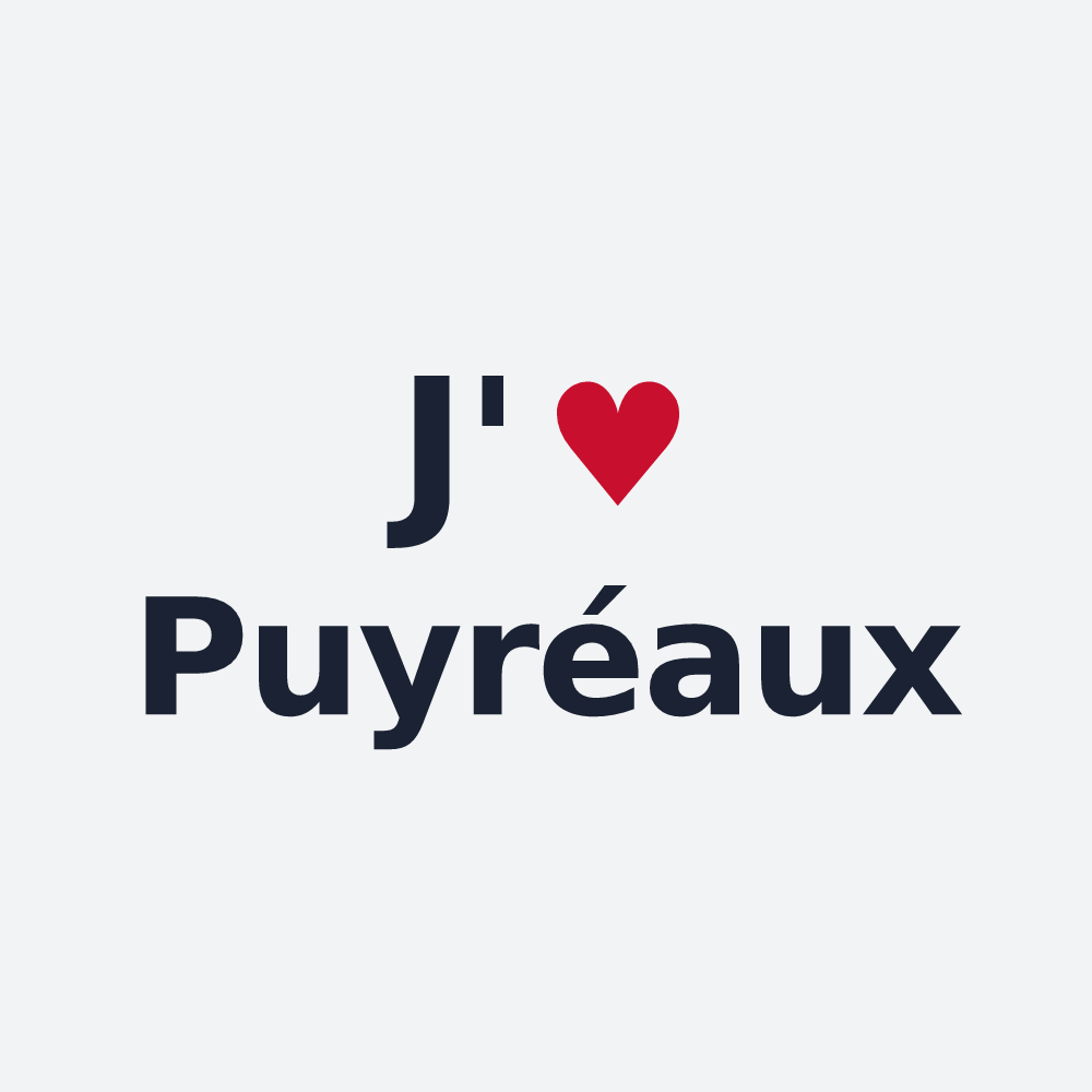 Poster personnalisé Puyréaux — design J'aime Puyréaux