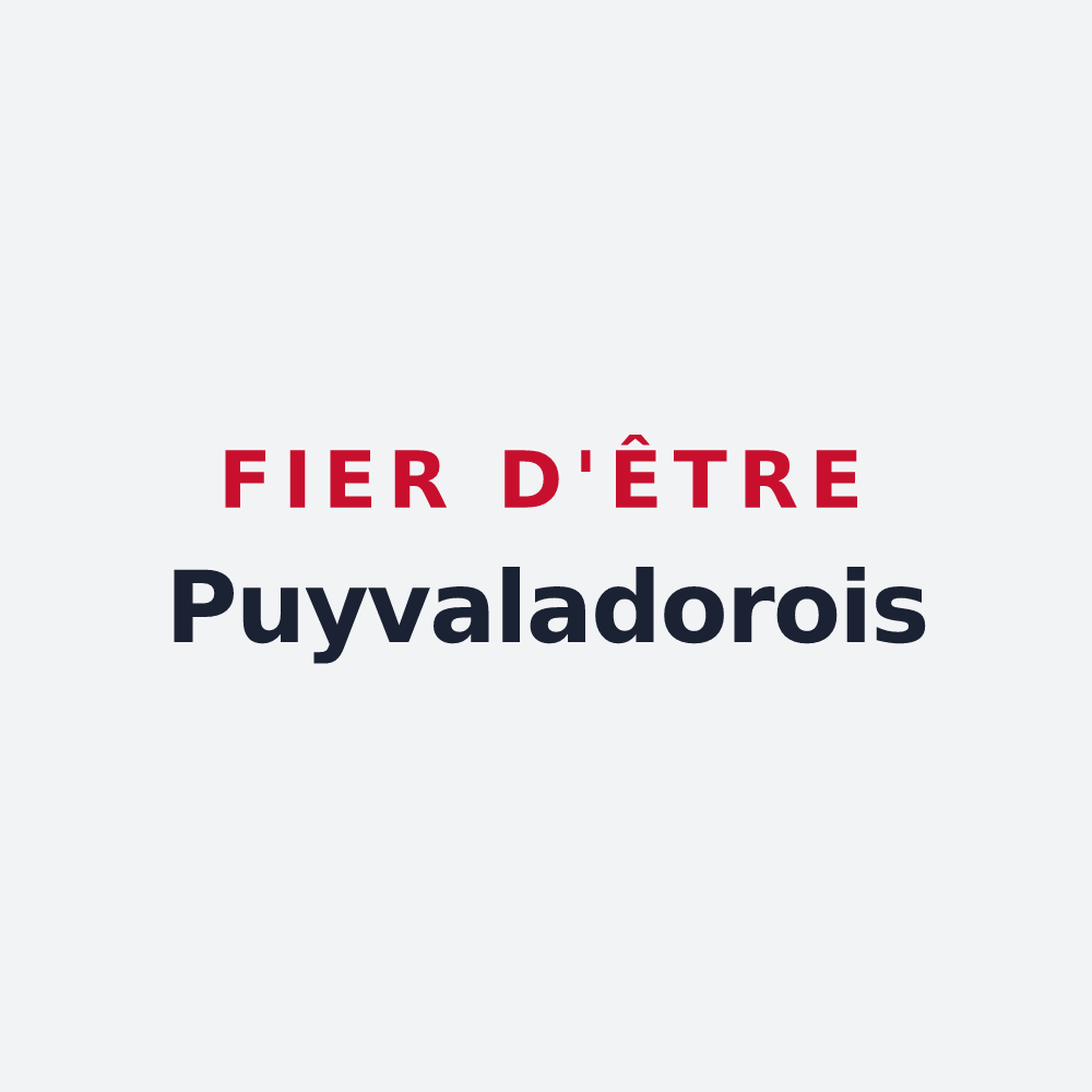 Poster « Fier d'être Puyvaladorois » — design pour Puyvalador