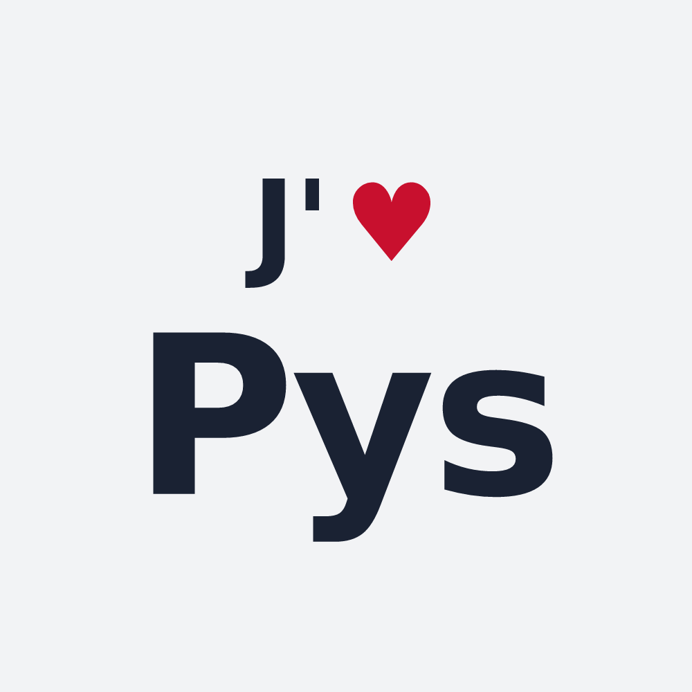 Poster personnalisé Pys — design J'aime Pys