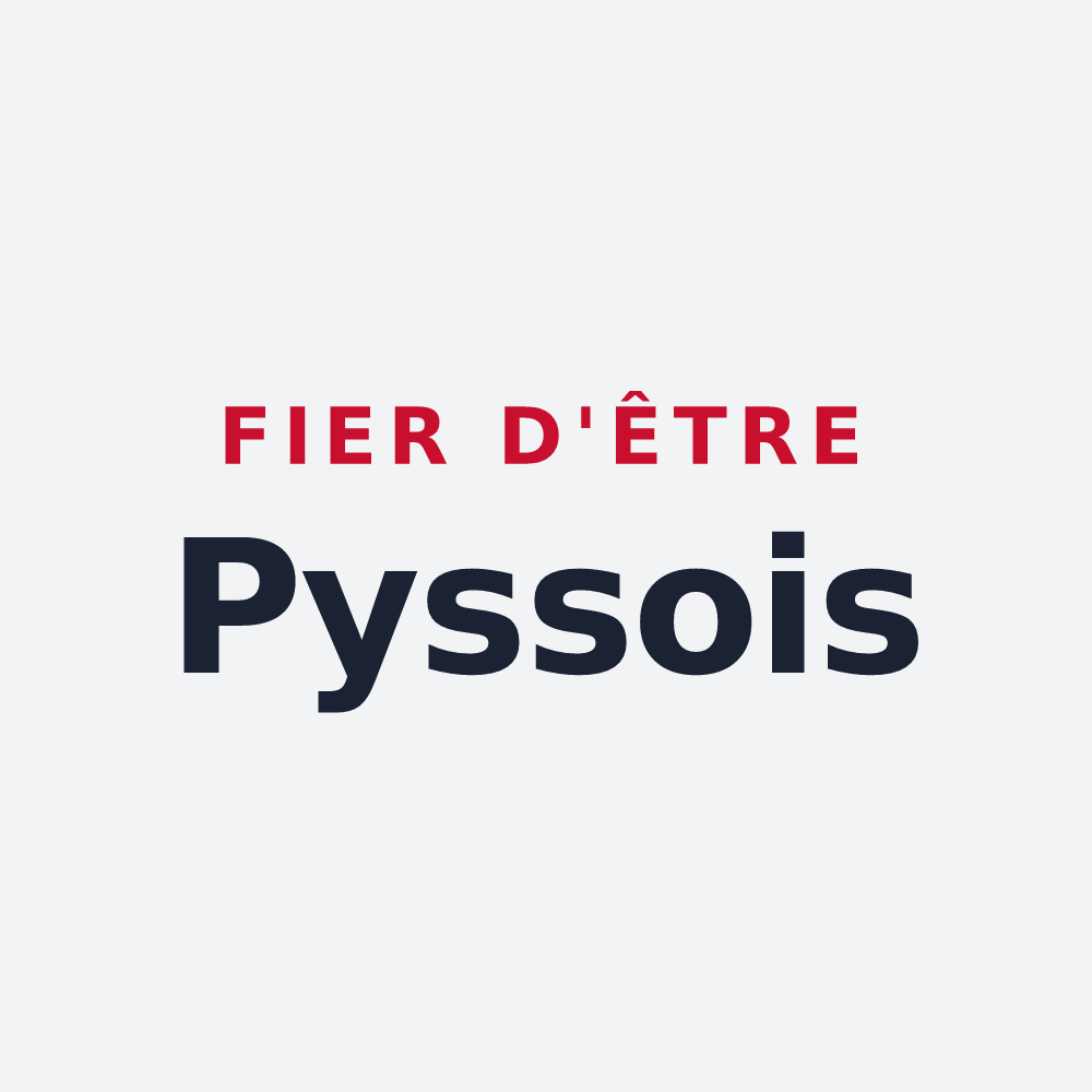 Poster « Fier d'être Pyssois » — design pour Pys