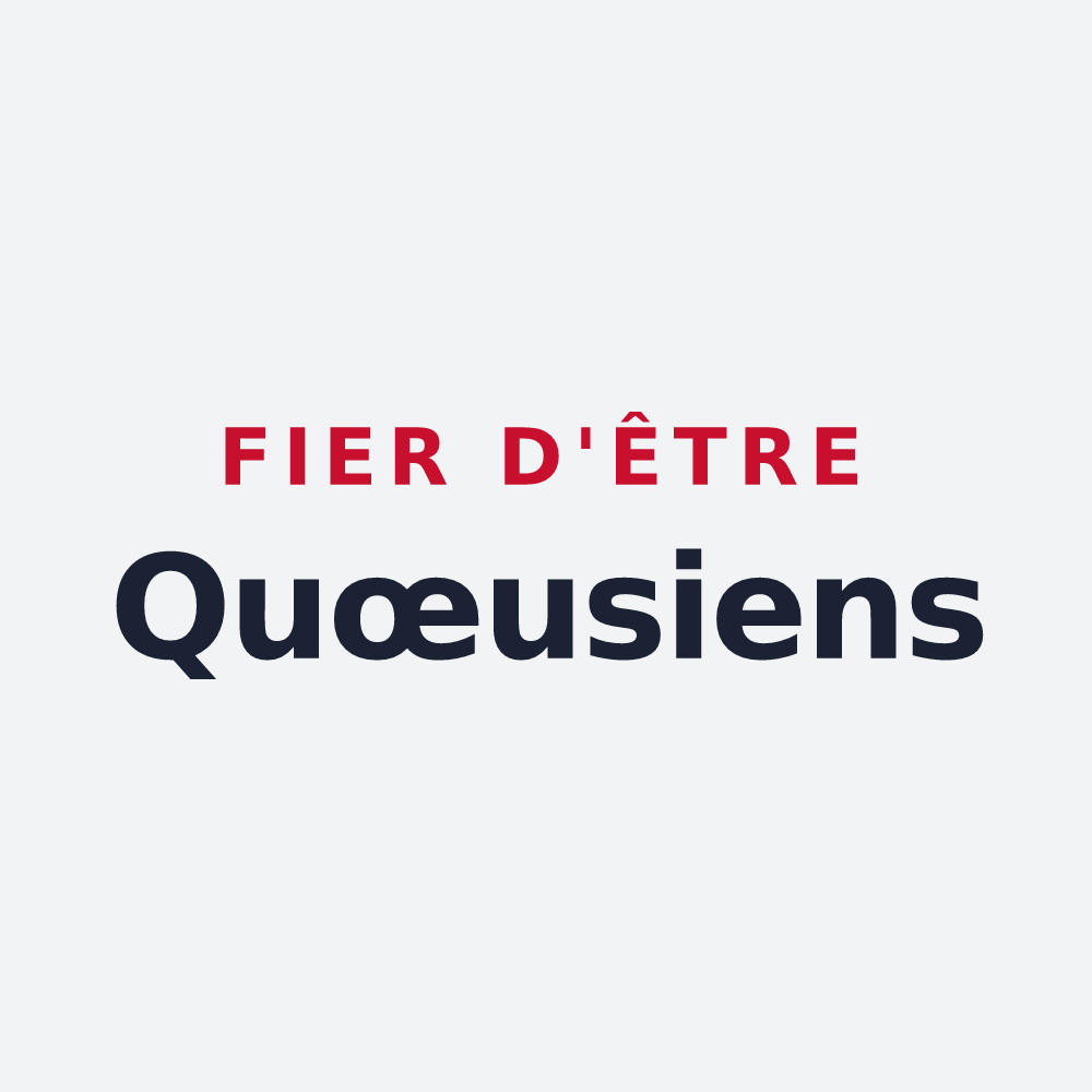 Poster « Fier d'être Quœusiens » — design pour Quœux-Haut-Maînil
