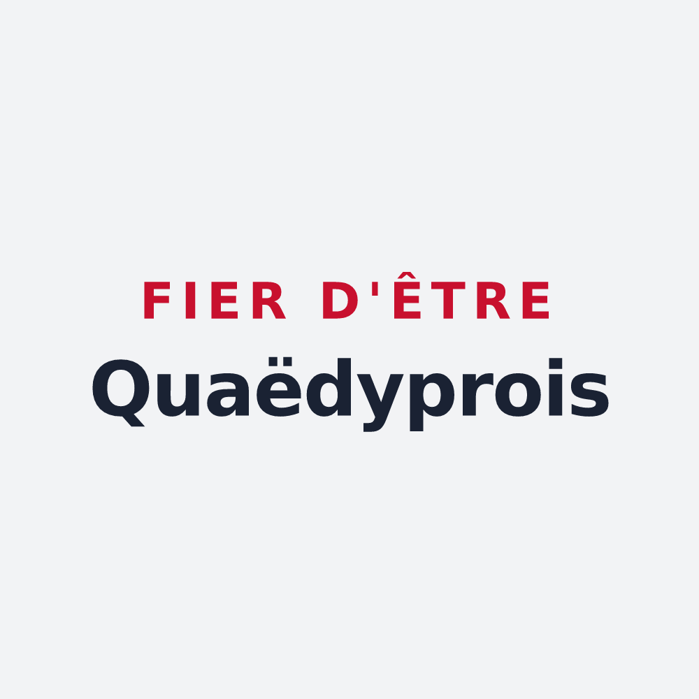 Poster « Fier d'être Quaëdyprois » — design pour Quaëdypre
