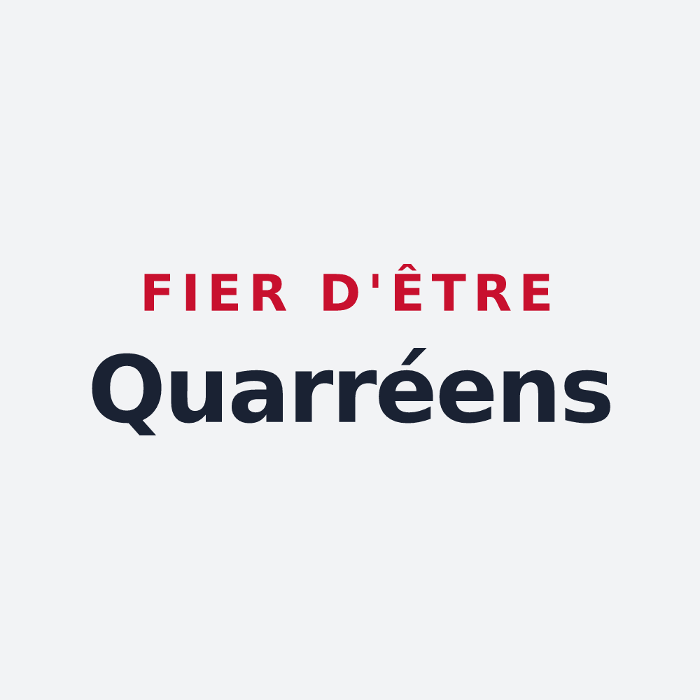 Poster « Fier d'être Quarréens » — design pour Quarré-les-Tombes