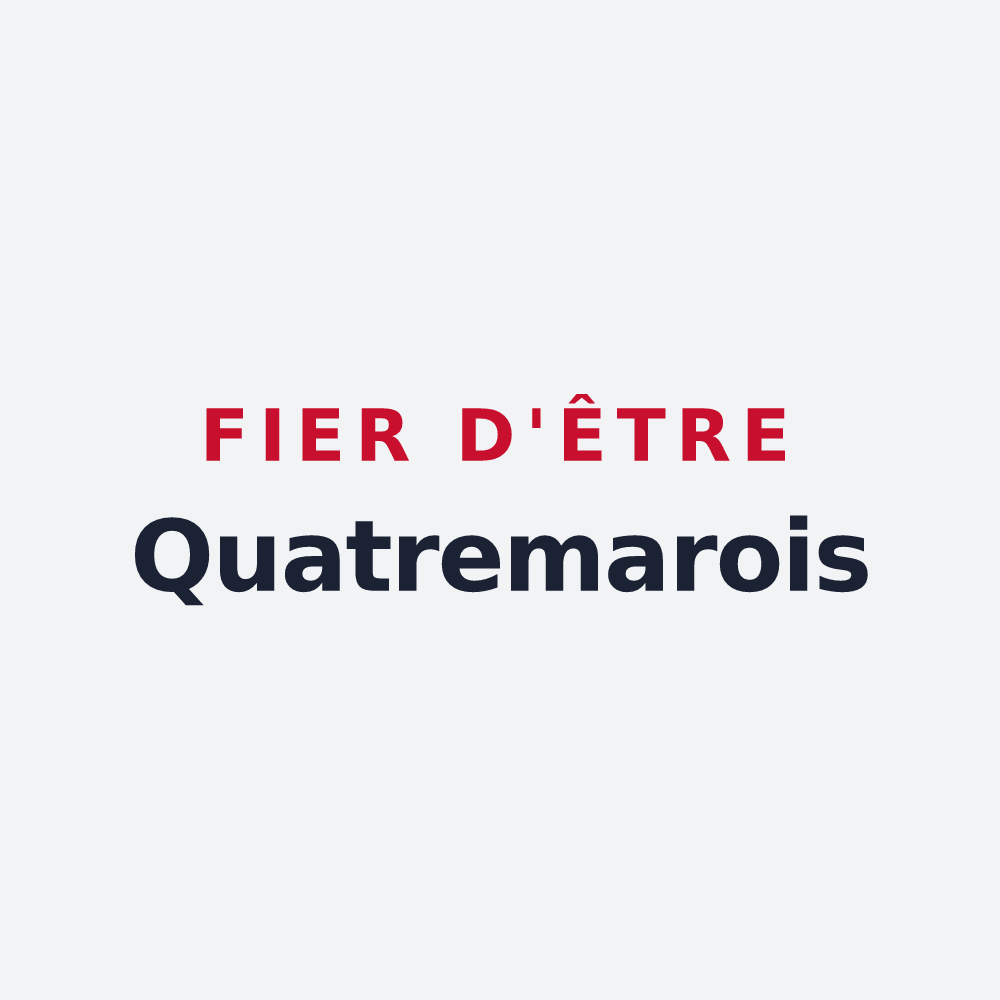 Poster « Fier d'être Quatremarois » — design pour Quatremare