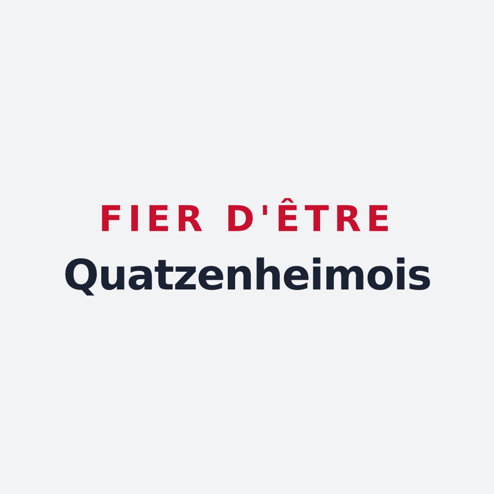 Poster « Fier d'être Quatzenheimois » — design pour Quatzenheim