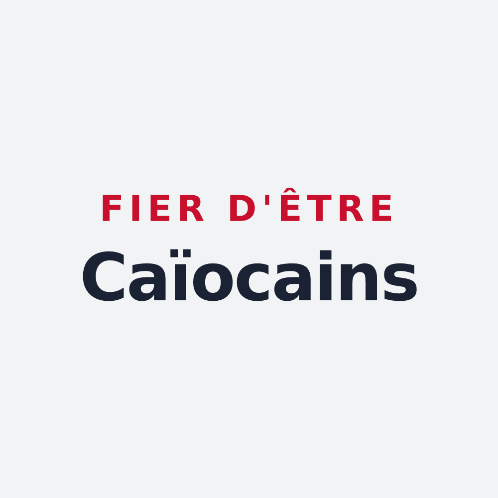 Poster « Fier d'être Caïocains » — design pour Queaux