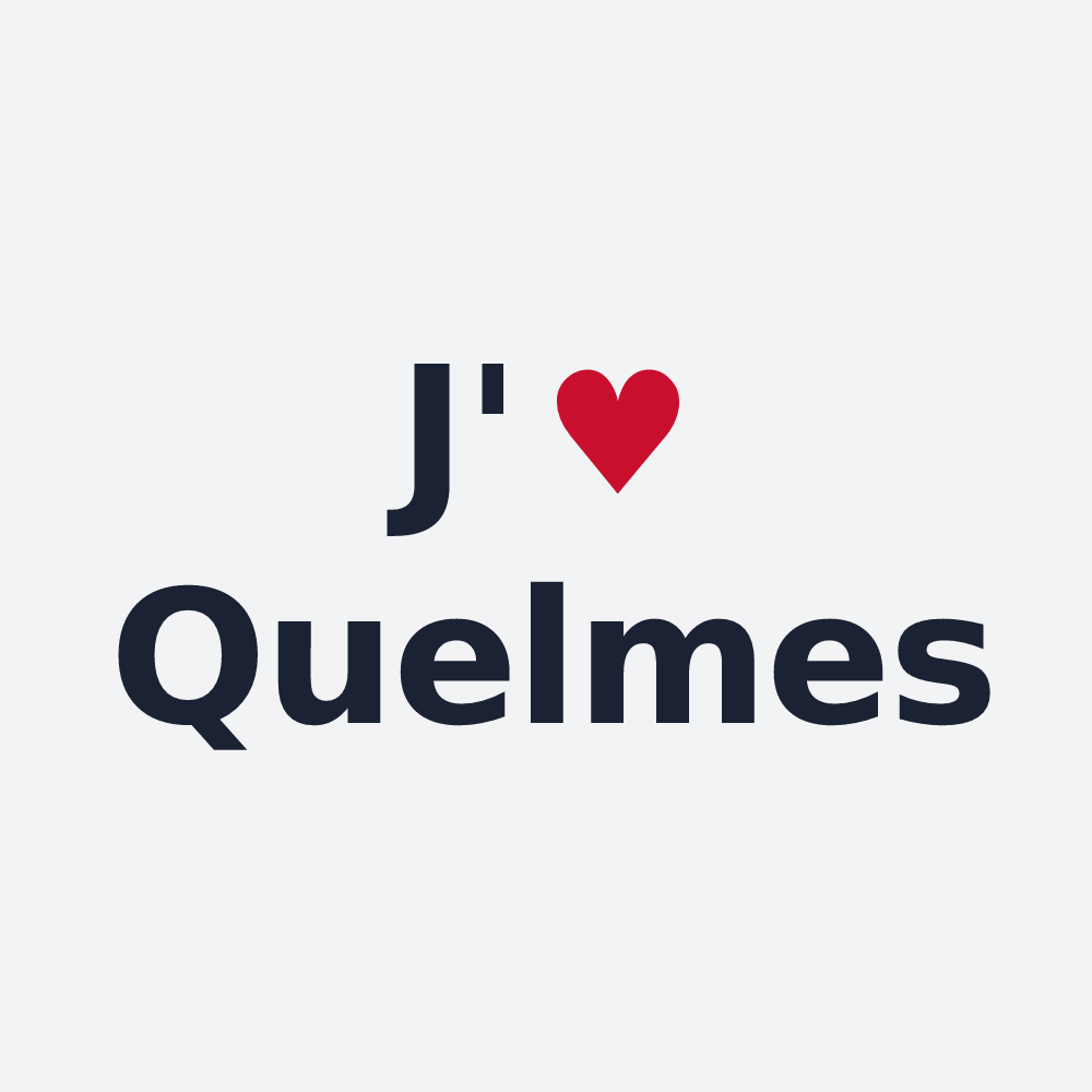 Poster personnalisé Quelmes — design J'aime Quelmes