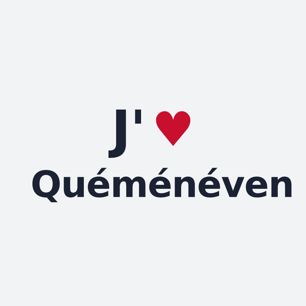 Poster personnalisé Quéménéven — design J'aime Quéménéven
