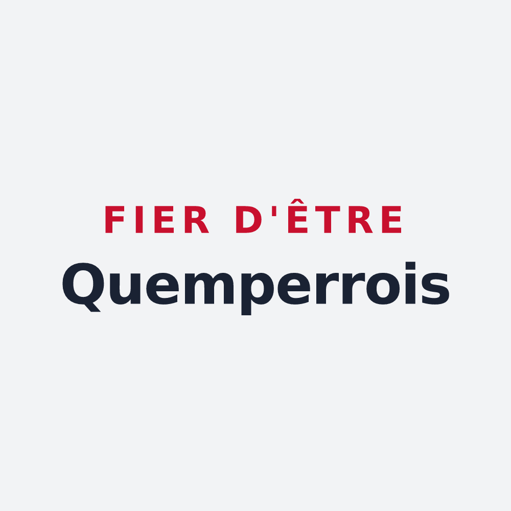 Poster « Fier d'être Quemperrois » — design pour Quemper-Guézennec
