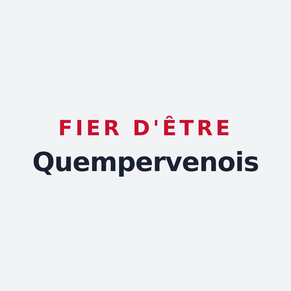 Poster « Fier d'être Quempervenois » — design pour Quemperven