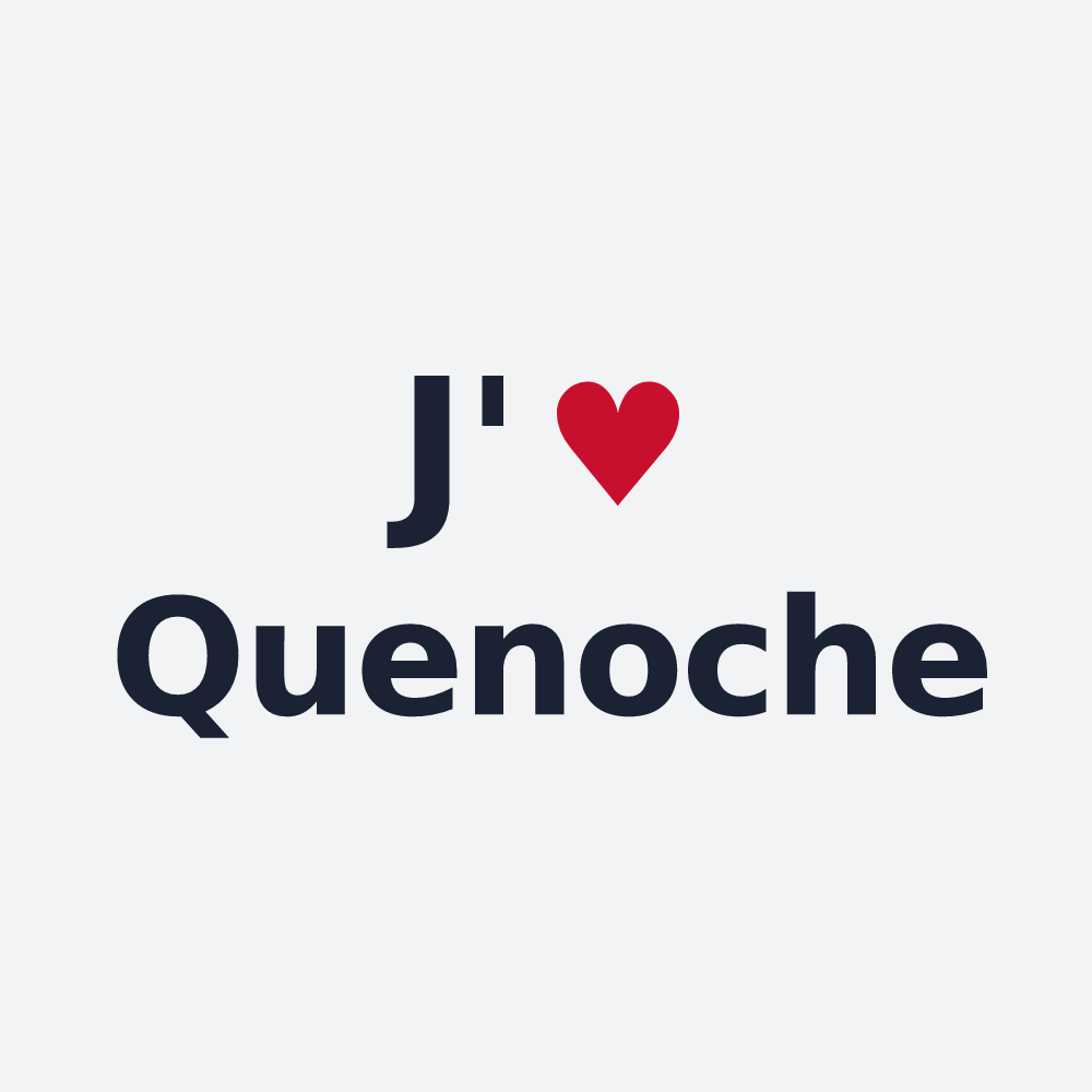 Poster personnalisé Quenoche — design J'aime Quenoche