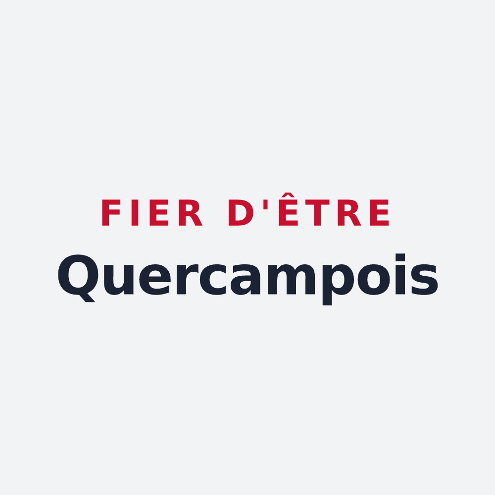 Poster « Fier d'être Quercampois » — design pour Quercamps