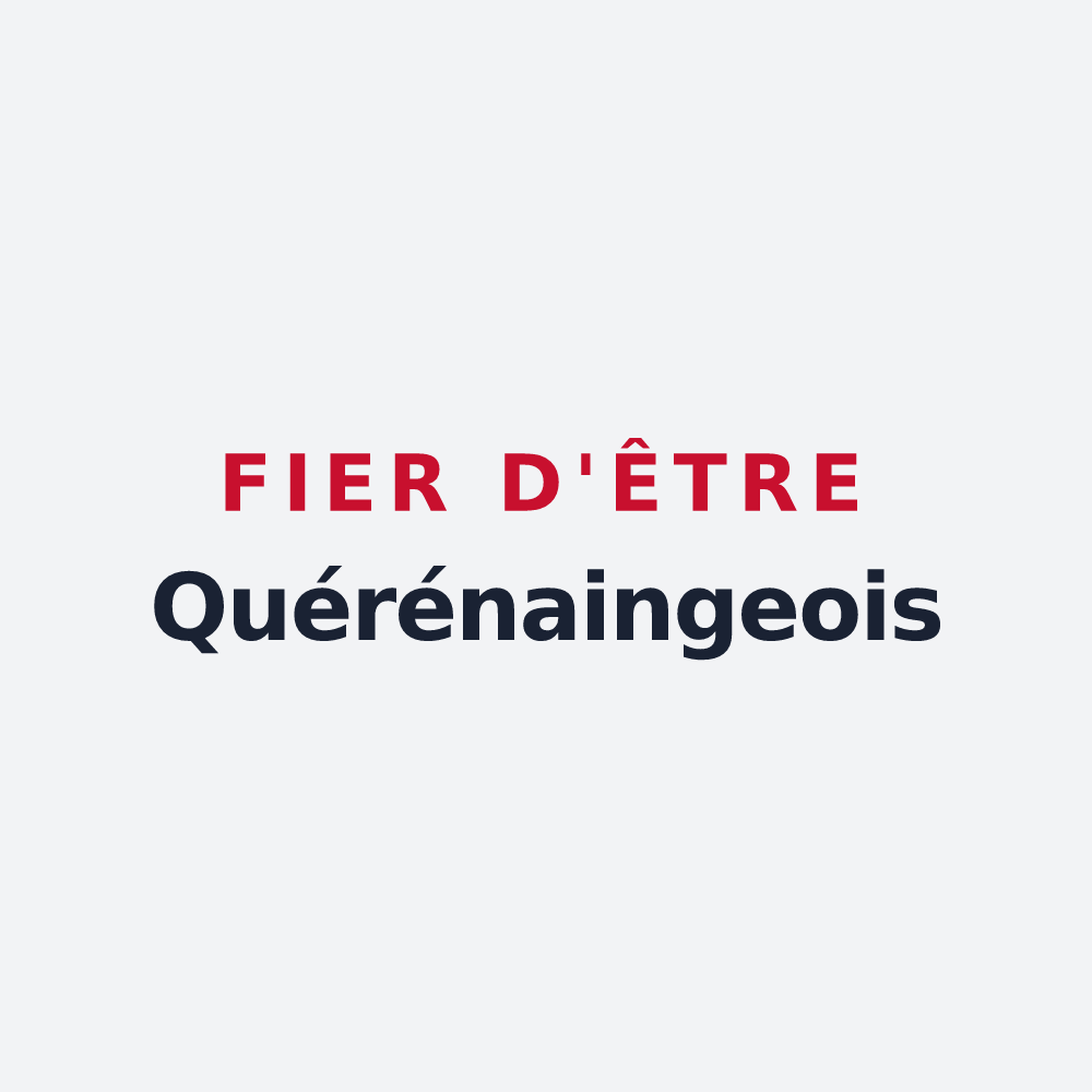 Poster « Fier d'être Quérénaingeois » — design pour Quérénaing