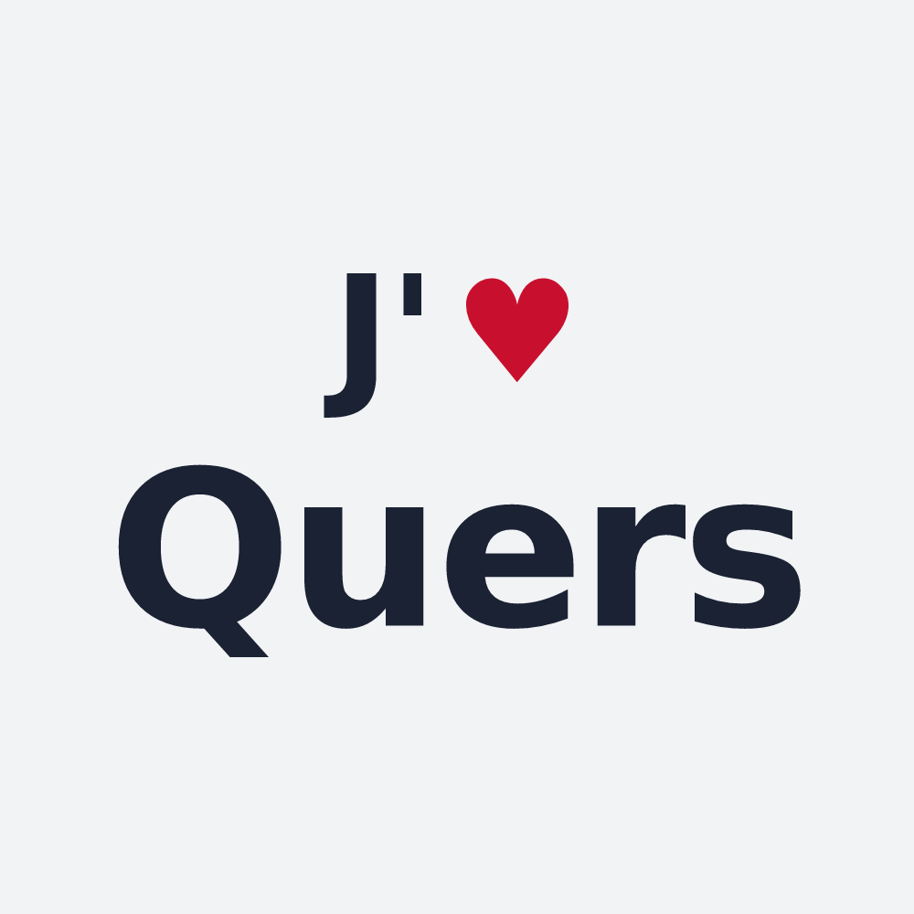 Poster personnalisé Quers — design J'aime Quers