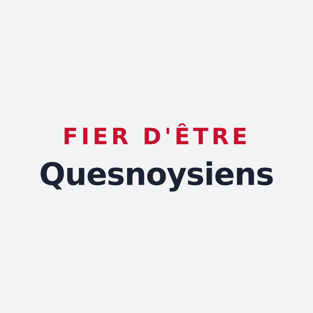 Poster « Fier d'être Quesnoysiens » — design pour Quesnoy-sur-Deûle