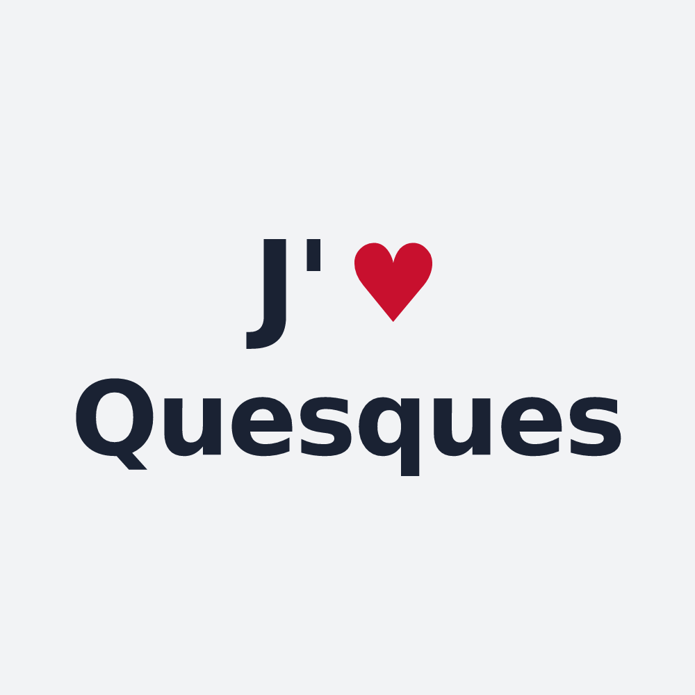 Poster personnalisé Quesques — design J'aime Quesques