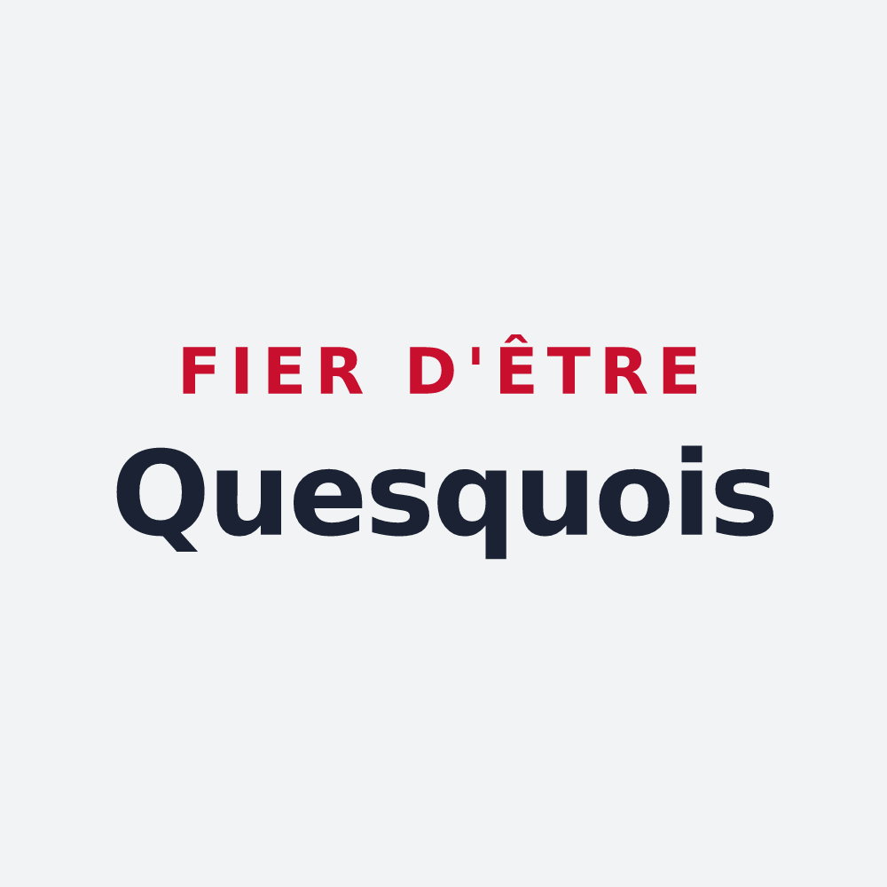 Poster « Fier d'être Quesquois » — design pour Quesques