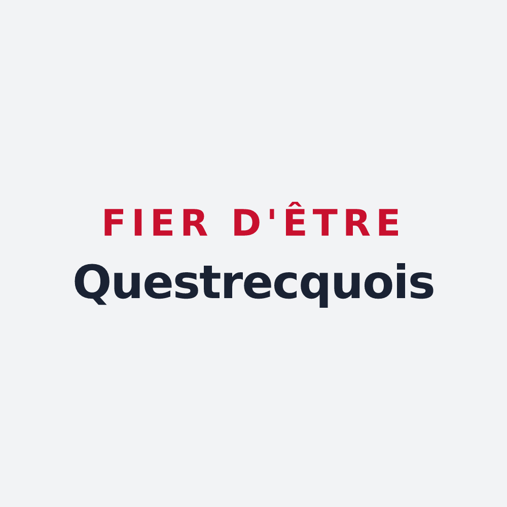 Poster « Fier d'être Questrecquois » — design pour Questrecques
